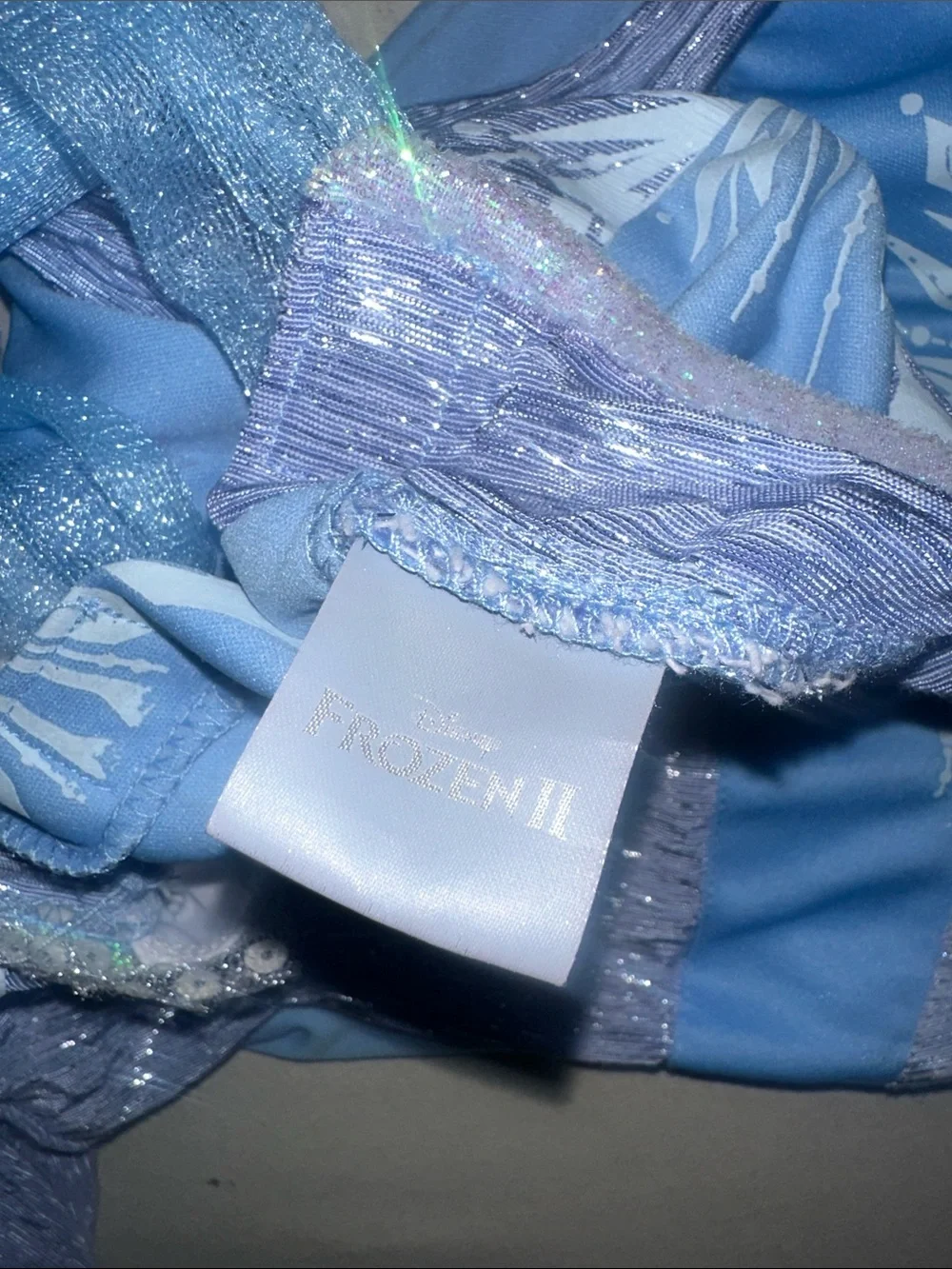 Kids OS Sparkly Lavender Princess Dress with Blue Accents - Picture 2 of 3